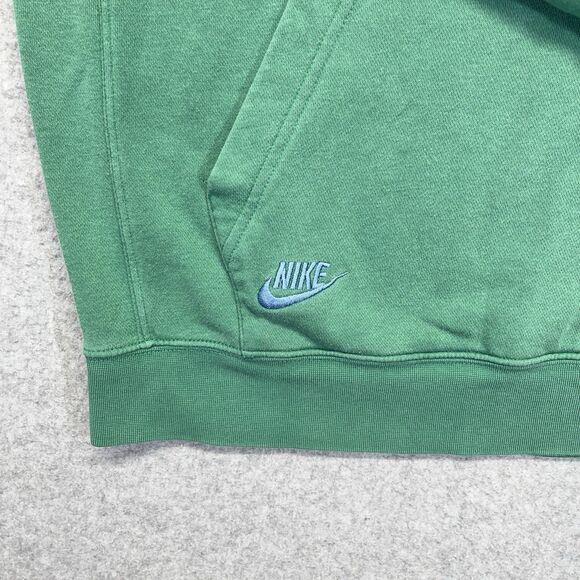 Nike Hoodie Sportswear Essentials+ Mens M Med Green Sweatshirt Swoosh DM8882-350 - Picture 4 of 13